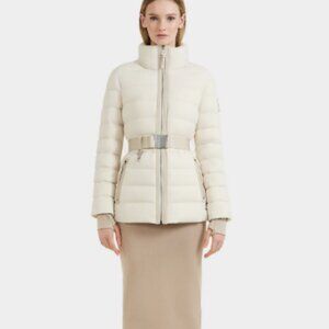MICHAEL KORS Down Puffer Jacket Off-White Size Medium